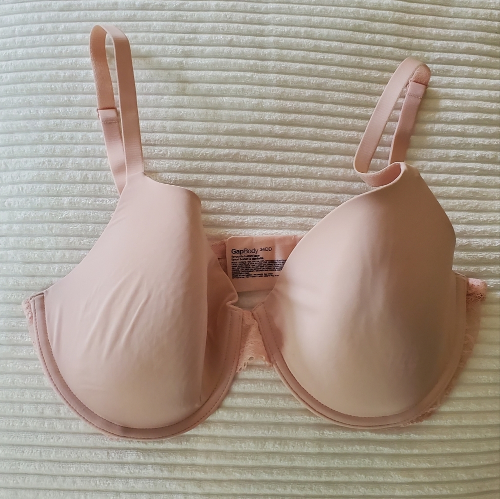 Gap Body Light Pink Favorite T-Shirt Lace Bra